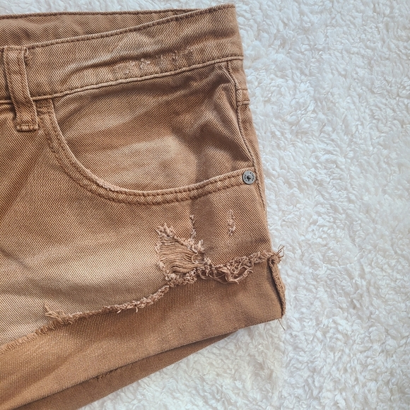 Free People Irreplaceable Brown Denim Shorts 30 - Picture 5 of 12